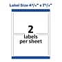 Avery Print-to-the-Edge Color Laser Shipping Labels, 4-3/4" x 7-3/4", White, 50 Labels/Pack (6876)~#|#~EFA34CEB-7959-41C2-A3F3BCFC6D77C580_sc7
