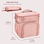 Bentgo Prep Deluxe Multimeal Insulated Lunch Bag, Blush (BGPRPBAG-M)~#|#~EFA41B82-5FFF-4220-83996C45EB52B2CF_sc7