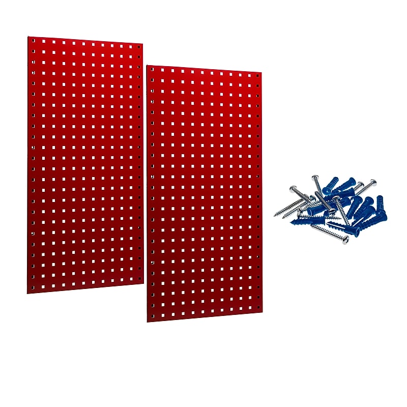 Triton Products LocBoard 18" x 36" x 9/16" Steel Square Hole Pegboards, 2/Set (LB18-R) image 1