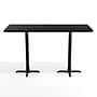 Flash Furniture Stiles Laminate Dining Table, 72" x 30", Black (XUBK3072T2222)~#|#~EFB54FF3-A17F-4C95-BEE9DF5460D9E428_sc7