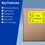 Avery Rectangle Multipurpose Labels, 5" x 6", Neon Yellow, 80/Pack (94257)~#|#~EFB621EA-E588-4CD3-8831583100D6B445_sc7