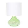 Creekwood Home Modern Glass 13.75" LED Table Lamp, Green/White (CWT-1014-GW)~#|#~EFBC2856-BDCA-443C-AE195610C94DAF8E_sc7