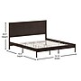 Flash Furniture Asher Dark Brown Platform Bed with Wooden Slats and Headboard, King (MG09004KBKDKBRN)~#|#~EFBD5201-0E09-4728-87DB026E0AD81825_sc7