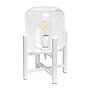 Creekwood Home 13.5" LED Table Lamp, White/Clear Glass (CWT-1000-WH)~#|#~EFBDCD3D-A76E-4572-9C407D47A3B57C6F_sc7