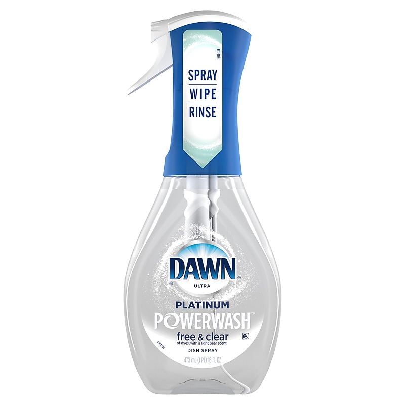 Dawn Ultra Platinum Powerwash Free & Clear Dish Soap Spray, Light Pear Scent, 16 oz. (65732) image 1