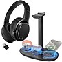 Delton M101 Wireless Noise Canceling Bluetooth Stereo Computer Headset and Stand, Black (DHSWC1101XD)~#|#~EFBFCABE-879D-4DE4-978077E9D75546C0_sc7