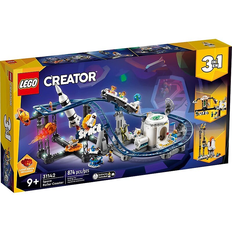 LEGO Creator 3-in-1 Space Roller Coaster Building Set (31142) image 1