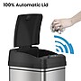 iTouchless Stainless Steel Sensor Trash Can with Locking Lid and AbsorbX Odor Control, Silver, 8 gal. (DZT08PL)~#|#~EFCD15F4-4BA6-4B42-B639A56D72A7AD5C_sc7