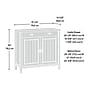 Sauder Costa 30"H Storage Cabinet with 2 Shelves, Chalked Chestnut (419960)~#|#~EFD3CF73-A811-4BD0-B2A33A5FB12D2A8E_sc7