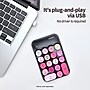 SaharaCase Retro Numeric Keypad Wireless Ergonomic Number Pad, Black/Pink (KB28)~#|#~EFD8F86E-4D12-4A93-B6D626419312A6CF_sc7