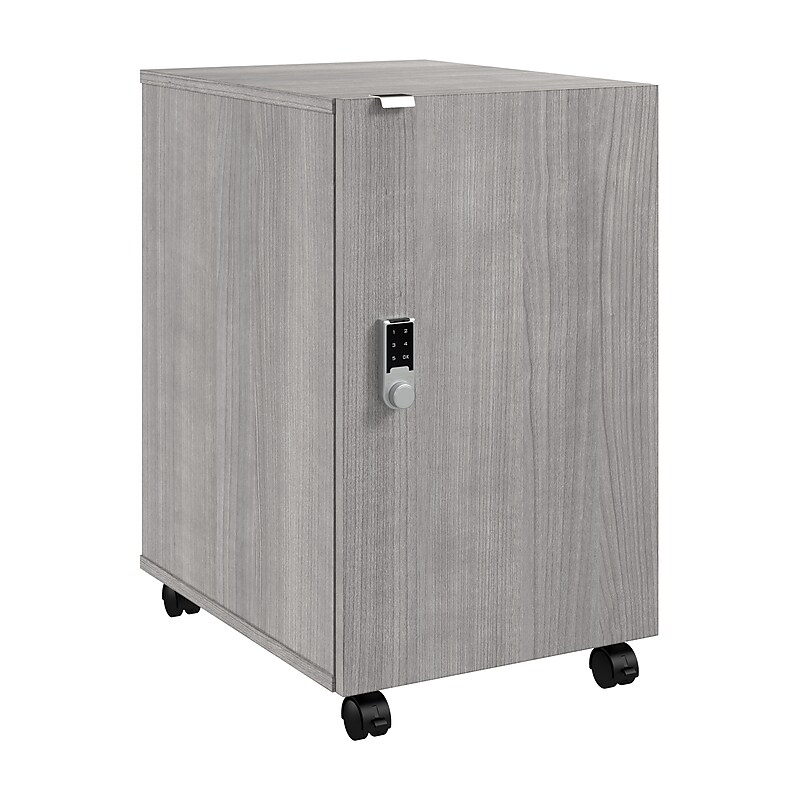 Bush Business Furniture Assure 26"H Storage Cabinet, Platinum Gray (AUS116PGSU) image 1