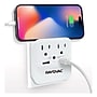 RAYOVAC® 2-Outlet 2-USB Port Surge Protector & Splitter Wall Tap with Phone & Night-Light, 300-Joules, White (SS-Q202)~#|#~EFDCB050-C557-4AA1-82FB727F99E445B5_sc7