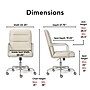 Finch Franklin Bonded Leather Computer and Desk Chair, Ivory White (CHR10060C)~#|#~EFE04120-C17F-436E-A6F0C65D8EF19FF4_sc7