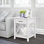 Bush Furniture Key West 20" x 20" End Table, Pure White Oak (KWT120WT-03)~#|#~EFE0E904-1322-4088-9B1114EF03E6AA07_sc7