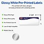 Avery Rectangle Multipurpose Labels, 1" x 2-5/8", White, 160/Pack (19479370439)~#|#~EFE12BCC-8929-45C2-83E5D8A7081E3C9E_sc7