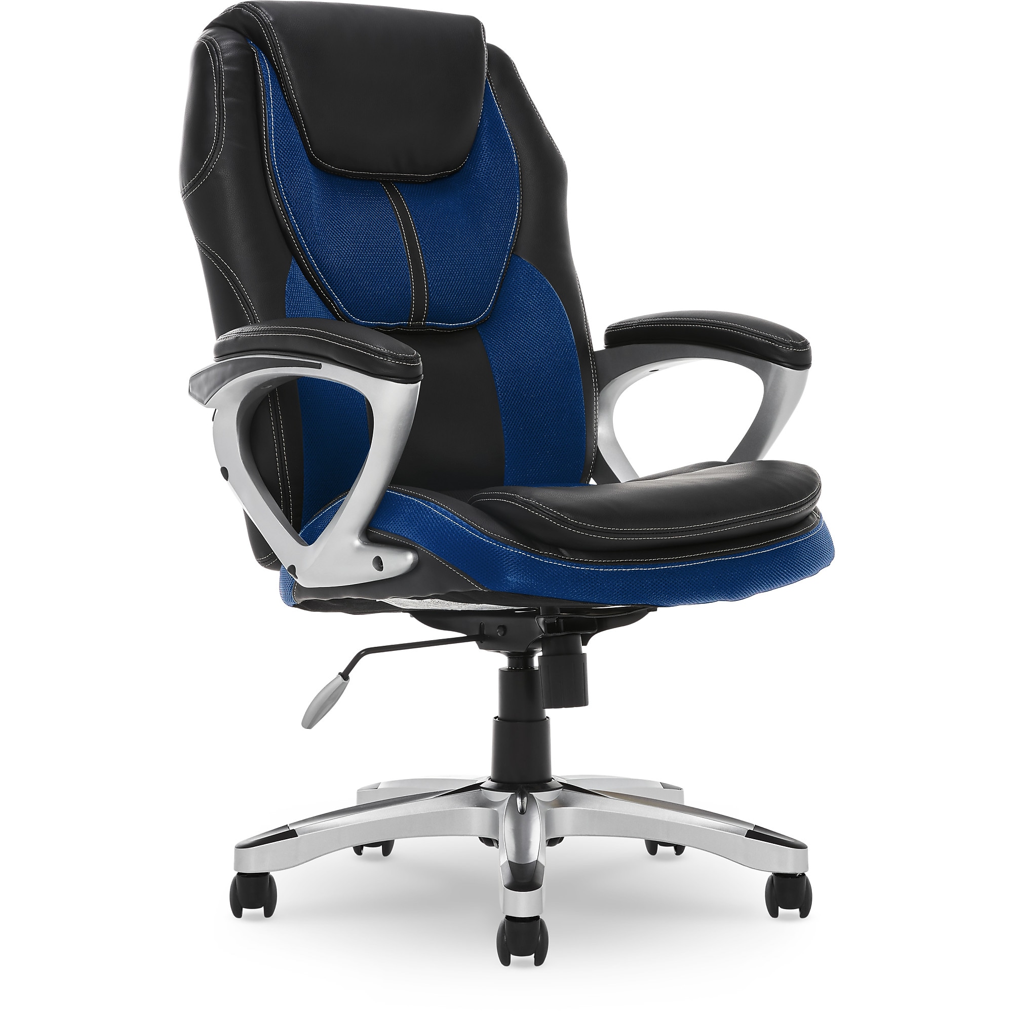 Serta Amplify Ergonomic Faux Leather Swivel Executive Chair, Blue (43673B) Sansujyuku sansujyuku.com