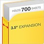 Pendaflex Color File Pockets, 3 1/2" Expansion, Letter Size, Yellow, 25/Carton (1524CT YEL)~#|#~EFE6E245-A9BB-4E1B-A3BA3028D13E2616_sc7