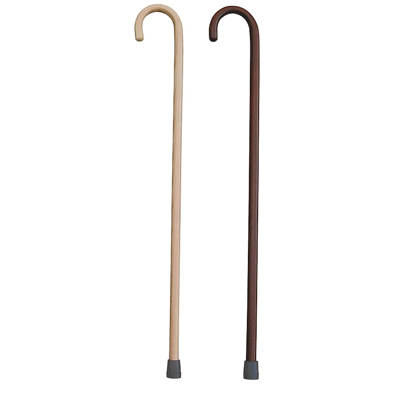 Medline Traditional Wooden Canes, Natural, 6/Pack (MDS80212) image 1