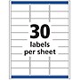 Avery Easy Peel Laser Address Labels, 1" x 2-5/8", Clear, 300 Labels/Pack (15660)~#|#~EFF03C0A-7C7A-4E6E-97E60DAEA3316594_sc7