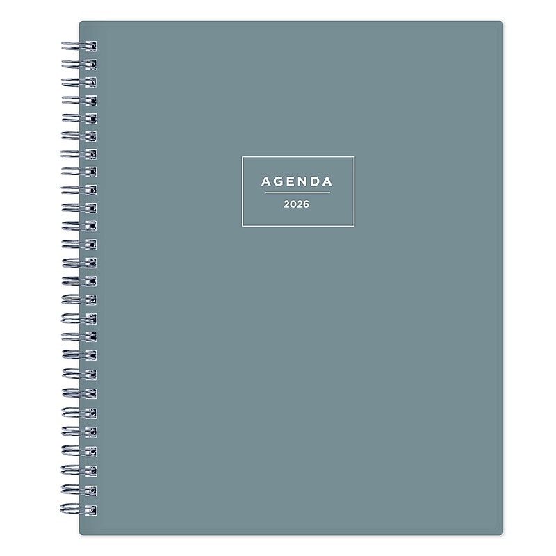 2026 Blue Sky 9" x 7" Weekly & Monthly Personal Organizer, Plastic Cover, Sea Glass (154916) image 1