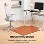 Anji Mountain Standard Bamboo Carpet & Hard Floor Chair Mat with Lip, 44" x 52", Walnut (AMB24053)~#|#~EFF7F2F1-1541-4AAB-915470F0DC8592ED_sc7