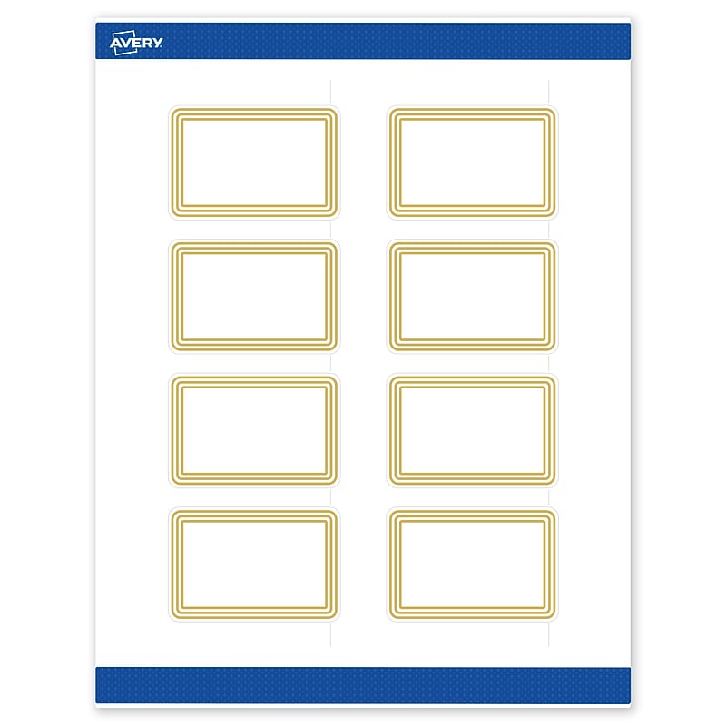 Avery Laser/Inkjet Rectangle Multipurpose Labels, 2" x 3", White, 80/Pack (S00DHF) image 1