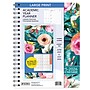 2025-2026 Global Printed Products Teal Floral 8.5" x 11" and 3.5" x 6" Academic Weekly & Monthly Planners, Plastic Cover~#|#~F003335E-B4C4-44ED-A9EA08107400C6DF_sc7