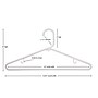 Nahanco Plastic Clothes Hangers, White, 24/Pack (TBWHU)~#|#~F003A814-A1F5-4327-89CDB35D0C04B206_sc7
