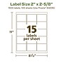 Avery EcoFriendly Rectangle Labels, 2" x 2-5/8", 1,500 Labels/Pack (94235)~#|#~F003BF7E-D10D-49E2-ACDD006B8FC3F91A_sc7