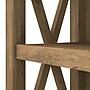 Bush Furniture Key West 66"H 5-Shelf Bookcase with Adjustable Shelves, Reclaimed Pine Laminated Wood, 2/Set (KWS046RCP)~#|#~F0076719-FF97-4E93-ACC34C85F874C025_sc7