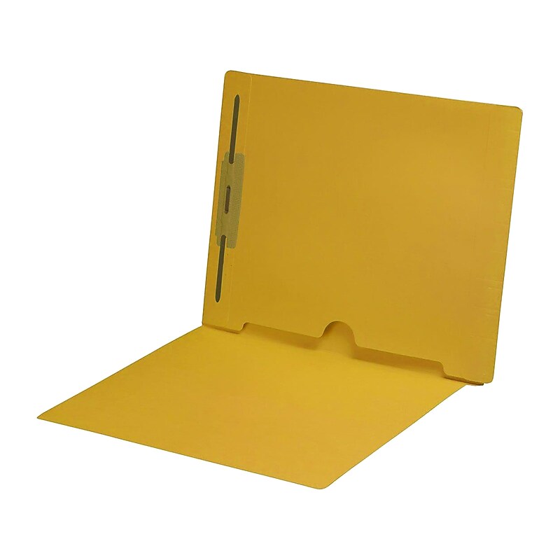 Medical Arts Press End Tab File Folder, Straight Cut, Letter-Size, Yellow, 50/Box (S-09018-YLW) image 1