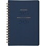 2025-2026 AT-A-GLANCE Signature 5" x 8" Academic Weekly & Monthly Planner, Faux Leather Cover, Navy~#|#~F00B3330-7786-4DC5-BA93584C5F1E5CA0_sc7