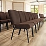 Flash Furniture Advantage Signature Elite Fabric Church Chair, Java (PCRCB106)~#|#~F00F53FB-2577-47EE-859662E62E81290A_sc7