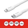 Staples TECH Lightning to USB-C Charging Cable, 3.3 ft., White (ST62332)~#|#~F01041FC-FCD0-4357-A4629B6FBD06C3A4_sc7