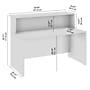 Bush Business Furniture Arrive 60"W Reception Desk with Shelf, Mocha Cherry (ARV001MR)~#|#~F0139C43-5E26-4B8B-AA0445E6AADF1E10_sc7
