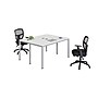 Boss Office Products Simple System 66"W Desk with Pedestal, White, 2/Set (SGSD014-102-WT)~#|#~F0189311-A880-487E-8CDFE0921748EAA3_sc7