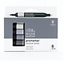 Winsor & Newton Promarker Dual-Tip Alcohol Based Marker, Neutral Tones, 6/Pack (WNX0290154)~#|#~F01957BF-4EE1-4238-B88D9AED6A4B8C26_sc7