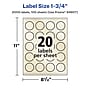 Avery Pearlized Ivory Burst Multipurpose Labels, 1.75", Ivory, 2000/Box (94607)~#|#~F0198F03-767B-4EAF-9082EFCA42115B64_sc7