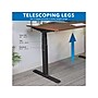 Mount-It! Ultimate 55"W Electric Rectangular Adjustable Standing Desk, Brown/Black (MI-18106)~#|#~F01A489A-413F-4C73-B4E3CEEDA03ED89D_sc7