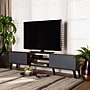 Baxton Studio Clapton TV Stand, Screens up to 78", Grey/Walnut Brown/Black (179-11225-HiT)~#|#~F01C6D5E-6D78-4158-8B1237C39577190F_sc7