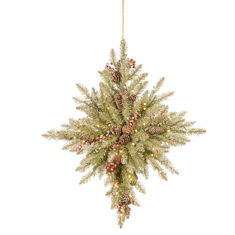 National Tree Company 32" Snowy Dunhill Fir Bethlehem Star with Battery Operated LED Lights (DUF3-301-32STB1) image 1