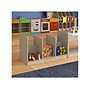 Flash Furniture Bright Beginnings 5-Section Storage Unit, 16"H x 31.5"W x 13"D, Brown (MK-KE24558-GG)~#|#~F01E121F-5677-4415-A12C24296DD86B95_sc7