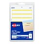 Avery Easy Peel Laser/Inkjet File Folder Labels, 4" x 6" Sheets, 2/3" x 3-7/16", White/Yellow, 252 Labels/Pack (5209)~#|#~F0257093-30C5-444E-91707A1CC78A61D1_sc7
