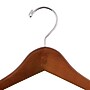 Nahanco 17" Wood Extra Thick Concave Jacket Hanger, Walnut, 40/Pack (2017CH)~#|#~F0259CBD-43AE-4368-BF8ABAA2E04613F4_sc7
