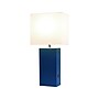 Lalia Home Lexington Table Lamp, Blue Faux Leather (LHT-3012-BL)~#|#~F027BE3A-BAF3-4B2D-A375D75F2C354DDA_sc7