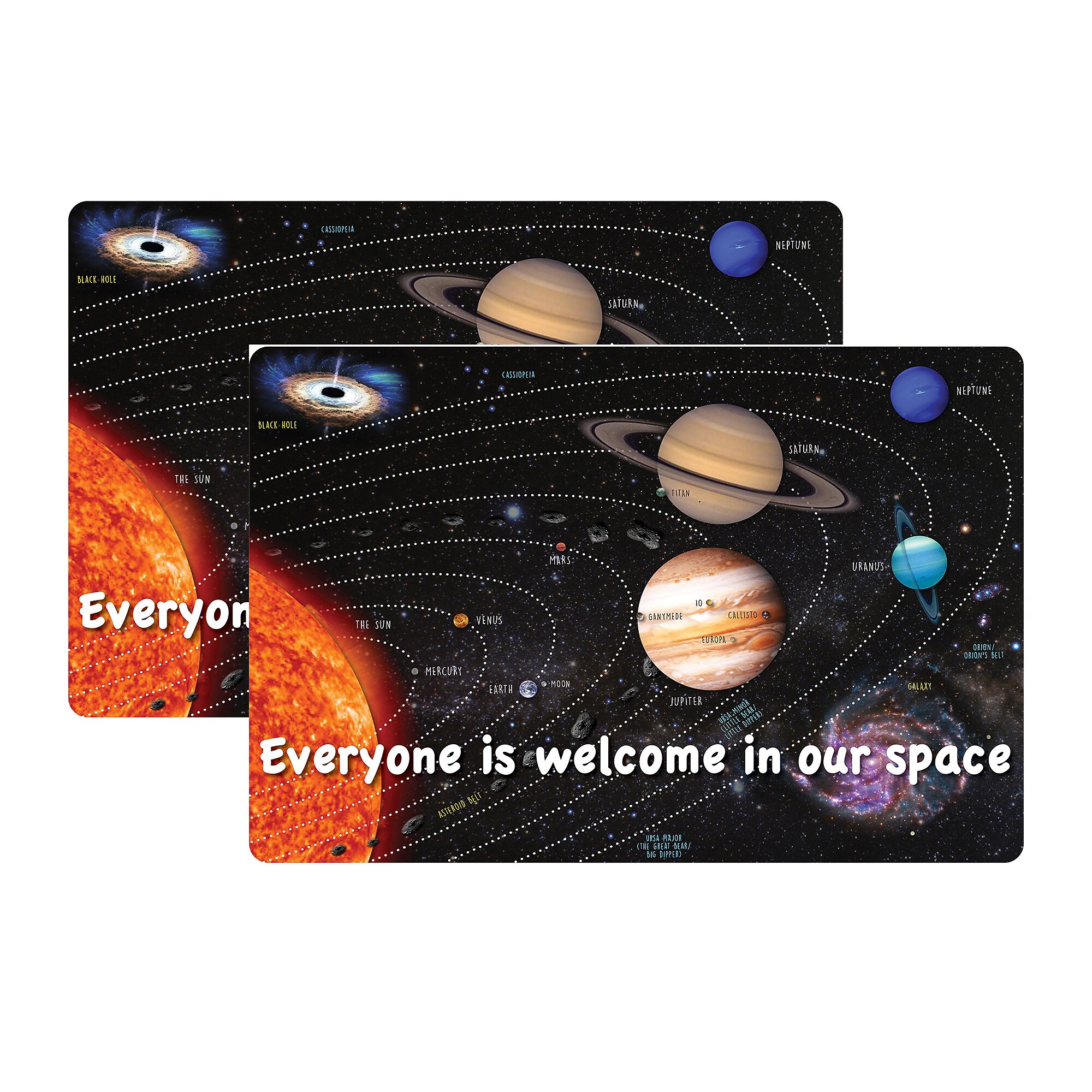 Ashley Smart Poly Commercial Floor Mat, 15.5″ x 23.5″, Solar System Space, 2/Bundle (ASH91506-2) Sansujyuku sansujyuku.com