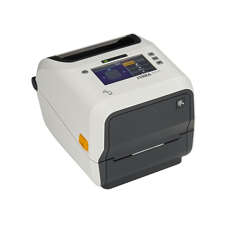 Zebra ZD6AH42-301L01EZ Thermal Transfer Healthcare Desktop Barcode Label Printer, USB, White image 1