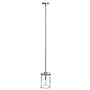 Lalia Home 1-Light 9.25" Farmhouse Hanging Cylindrical Clear Glass LED Pendant Fixture, Brushed Nickel (LHP-3002-BN)~#|#~F02D4D80-9912-4481-BB1BEFA9FEB132C8_sc7