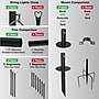 Excello Global Products Bistro Pole for String Lights, Black (EGP-HD-0429)~#|#~F02E90A3-9669-44D1-93C9049C6CA9CFAF_sc7