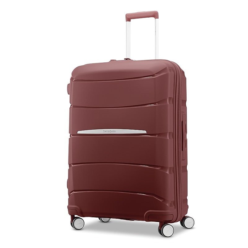 Samsonite Outline Pro 12.0" Hardside Suitcase, 4-Wheeled Spinner, Shiraz/Burgundy (137394-2020) image 1